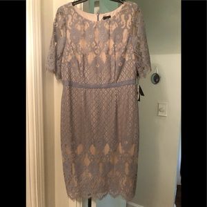 Adrianna Papell Bell Sleeve Lace Dress-size 16